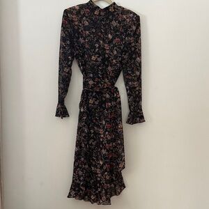 Elegant Floral Long Sleeve Dress